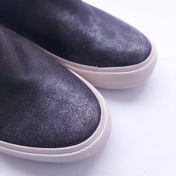 Frye Gia Lug Zip Black Shimmer Bootie Women's Sz 9.5 - Picture 13 of 16